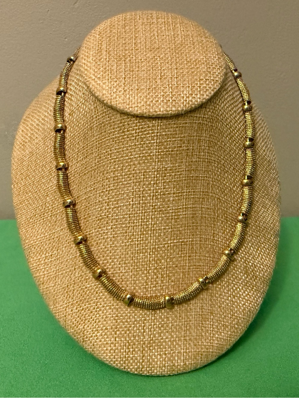 Vintage Avon N.R. Classic Gold-Tone Beaded Statement Necklace